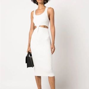 JONATHAN SIMKHAI
Colleen Waist Cut-Out Midi Dress size M NWT
